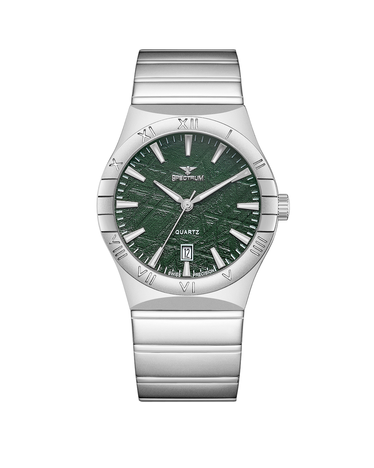 Stainless Steel MEN's Silver Watch - S17071M-8 — Spectrum